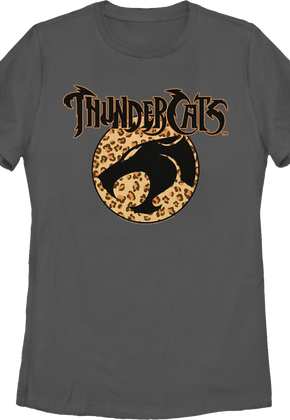 Womens Cheetah Print Logo ThunderCats Shirt