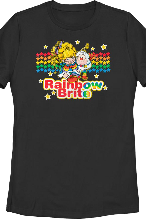 Womens Black Friends Forever Rainbow Brite Shirtmain product image