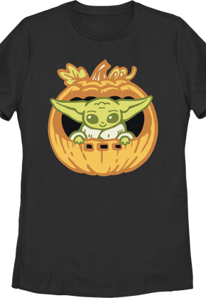 Womens Grogu Pumpkin Mandalorian Star Wars Shirt