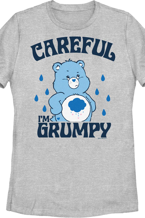 Womens Grumpy Bear Careful Warning Care Bears Shirtmain product image