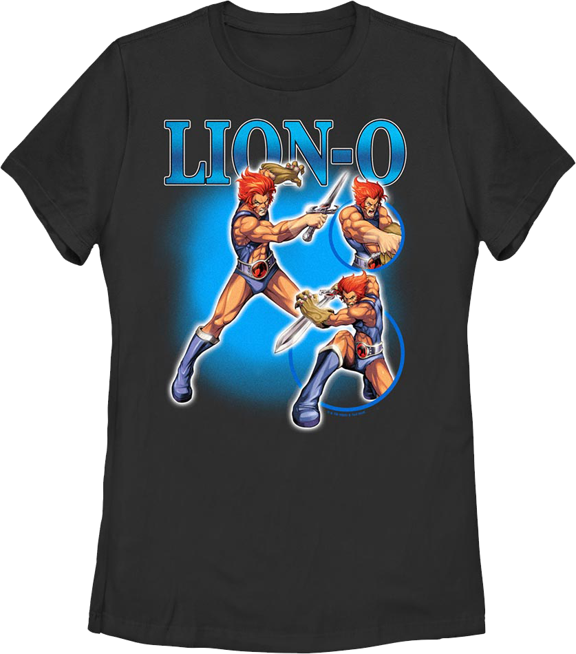 Womens Lion-o Collage Thundercats Shirt