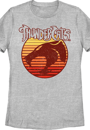 Womens Logo With Sunset Blinds ThunderCats Shirt