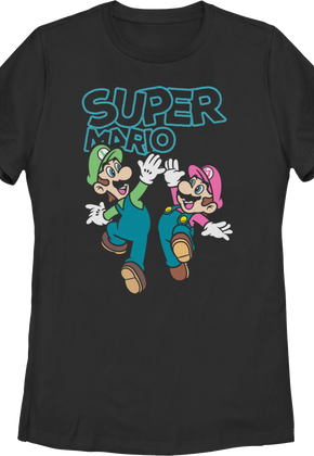 Womens Luigi & Mario High Five Super Mario Bros. Shirt