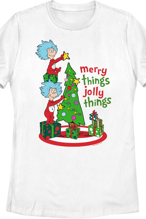 Womens Merry Things Jolly Things Dr. Seuss Shirtmain product image