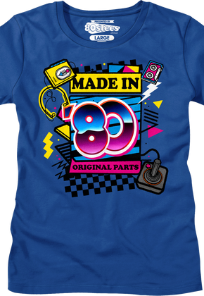 Womens Original Parts Made In '80 Shirt