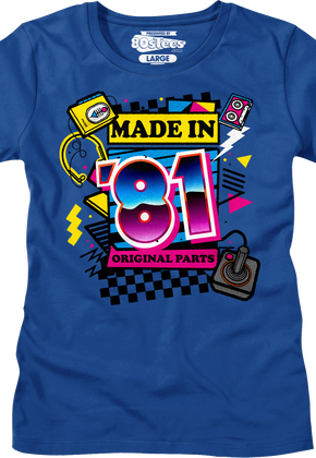 Womens Original Parts Made In '81 Shirt