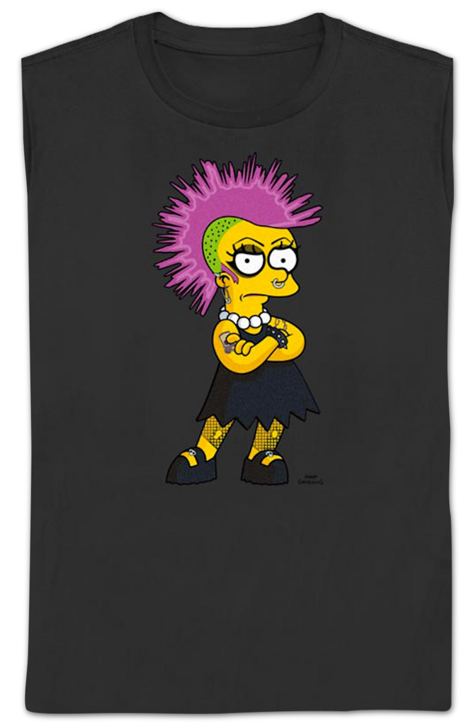 Womens Punk Lisa Simpsons Shirt