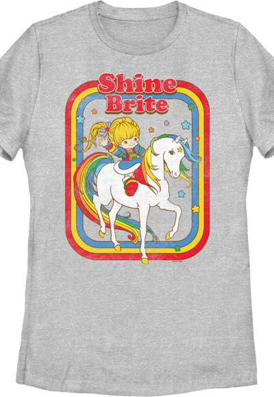 Womens Retro Shine Brite Rainbow Brite Shirt