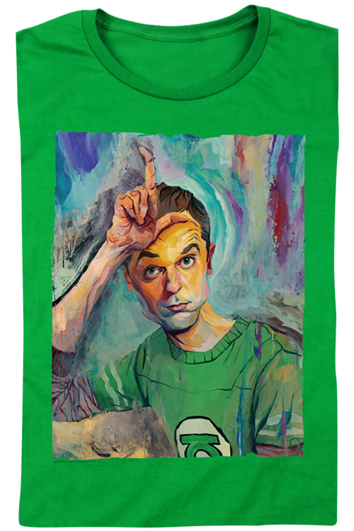 Womens Sheldon Painting Big Bang Theory Shirtmain product image