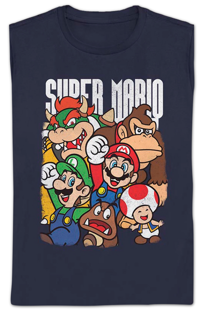 Womens The Stars of Super Mario Bros. Nintendo Shirt