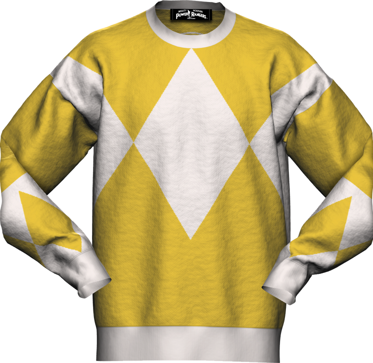 Yellow Ranger Mighty Morphin Power Rangers Knitted Sweatermain product image