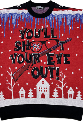 You'll Shoot Your Eye Out Christmas Story Knitted Sweater