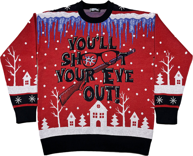 You'll Shoot Your Eye Out Christmas Story Knitted Sweatermain product image