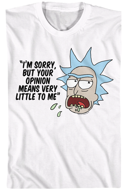 Your Opinion Means Very Little Rick and Morty T-Shirt