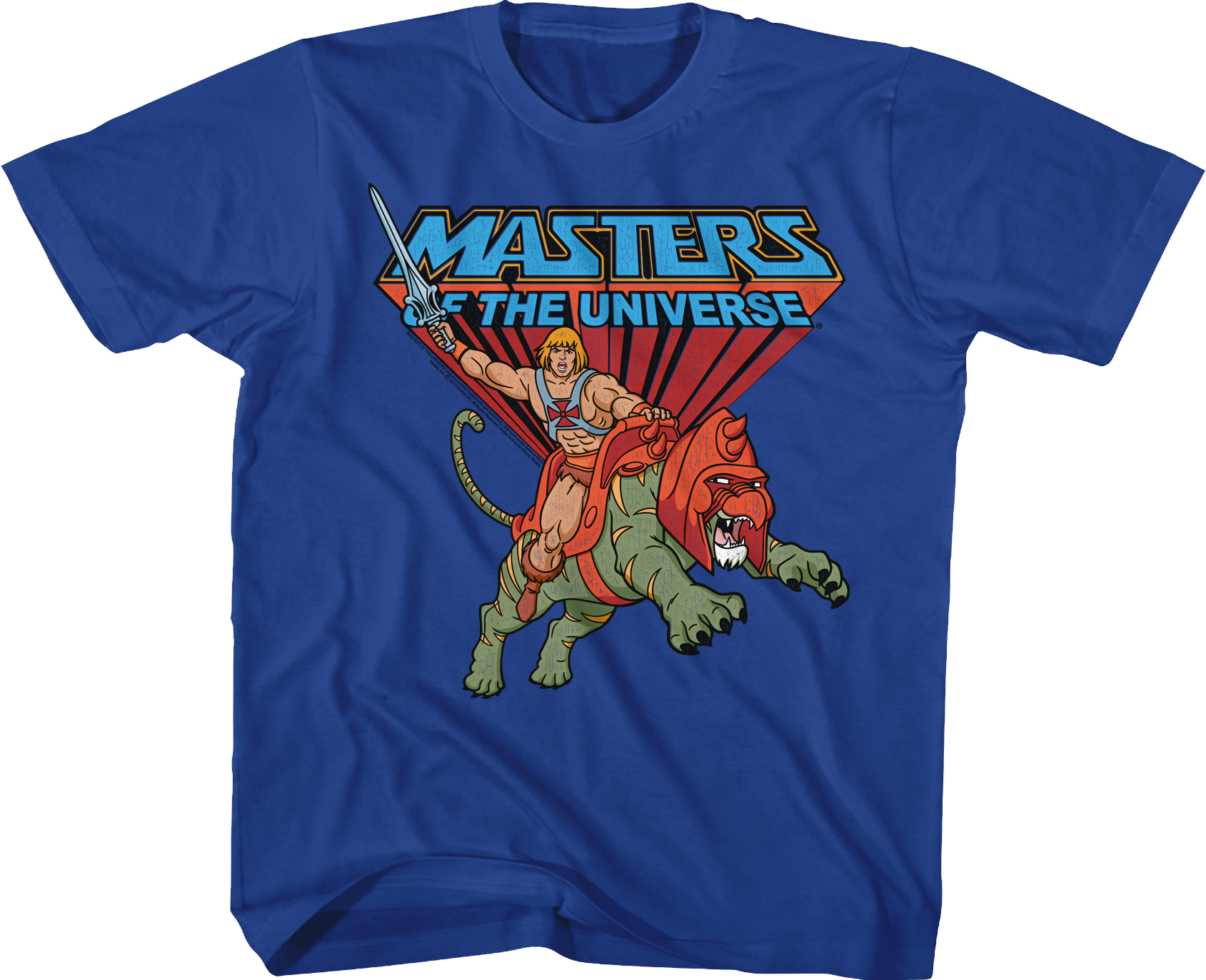 Youth Battle Cat and He Man Masters of the Universe Shirt