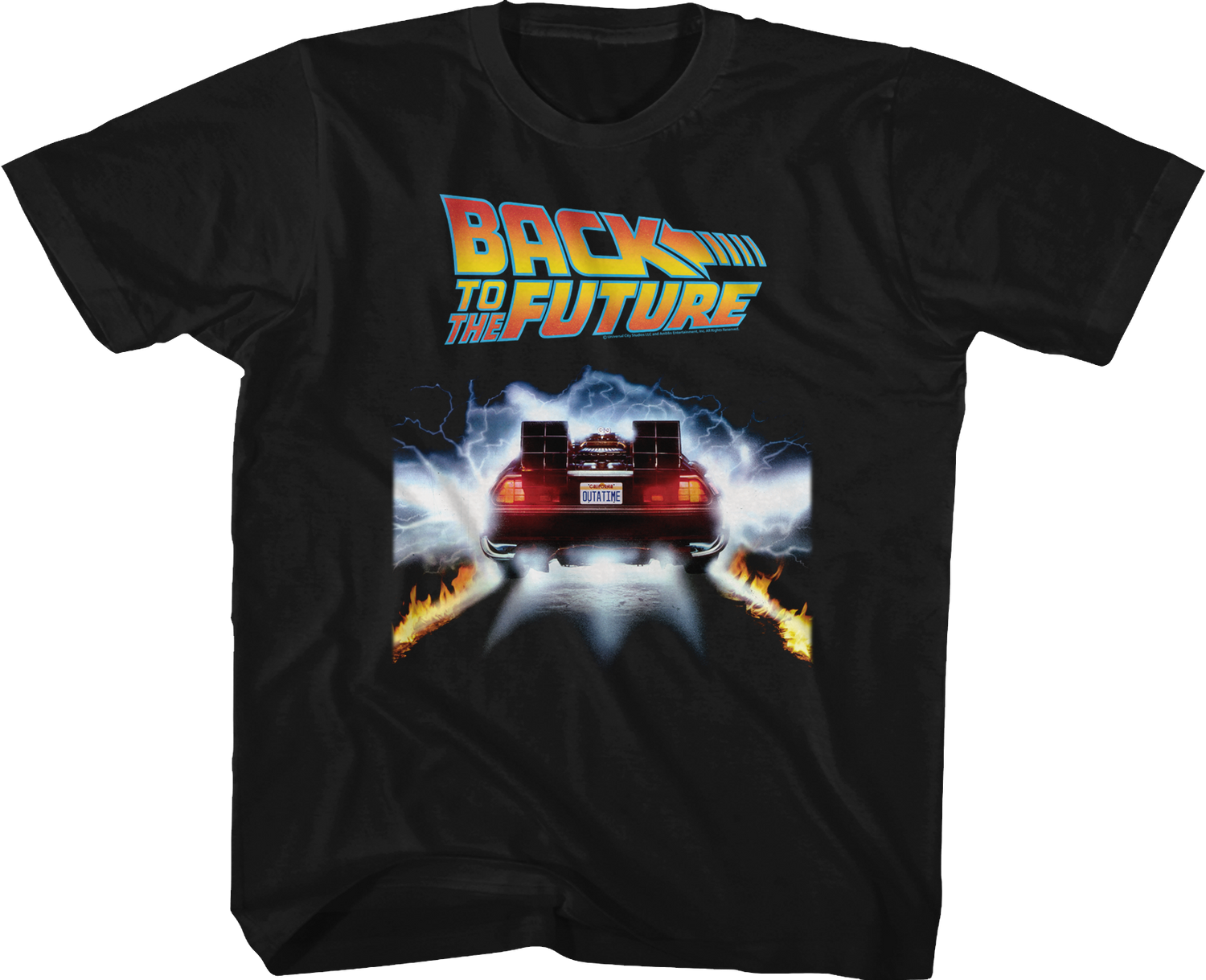 Youth OUTATIME DeLorean Back To The Future Shirt