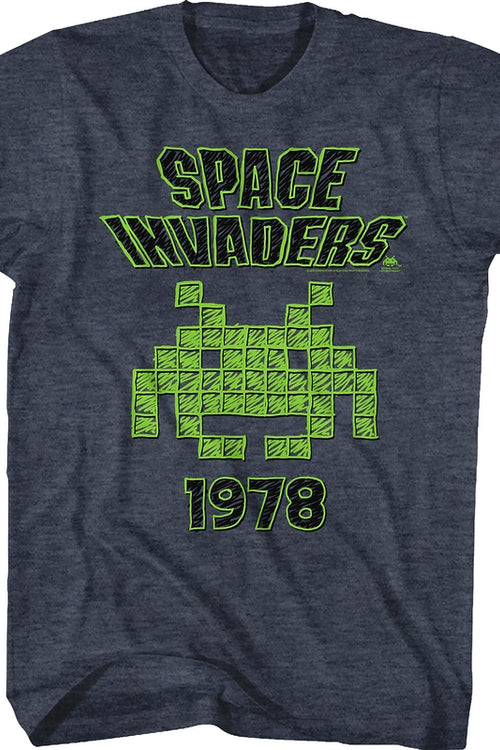 1978 Sketch Space Invaders T-Shirtmain product image