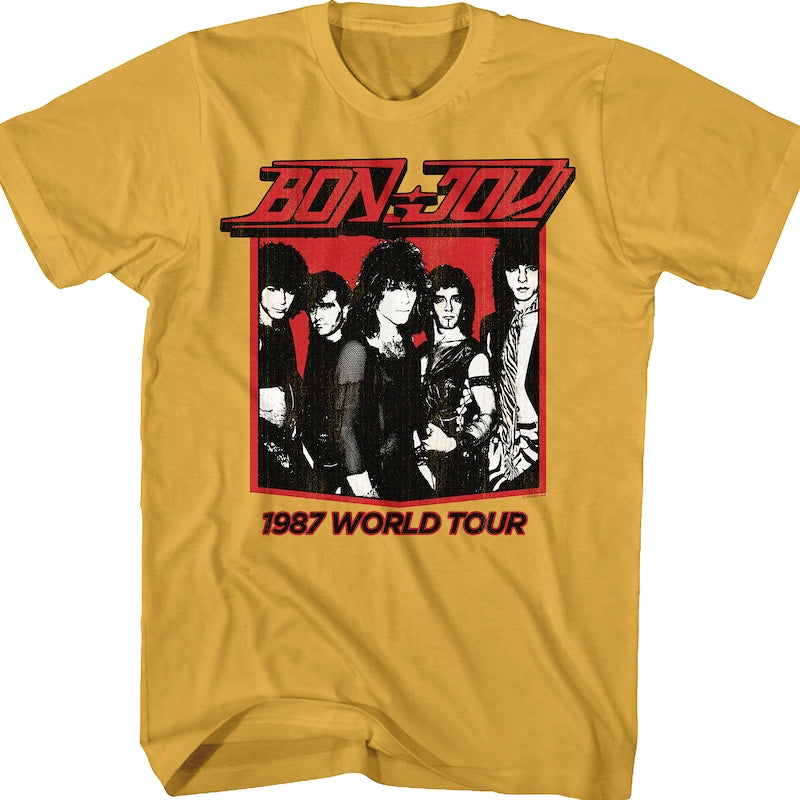 1987 World Tour Bon Jovi T Shirt 2064