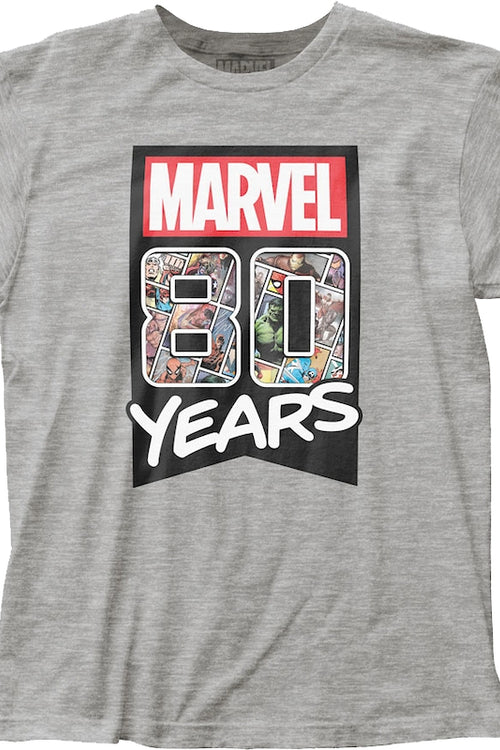 80 Years Marvel Comics T-Shirtmain product image