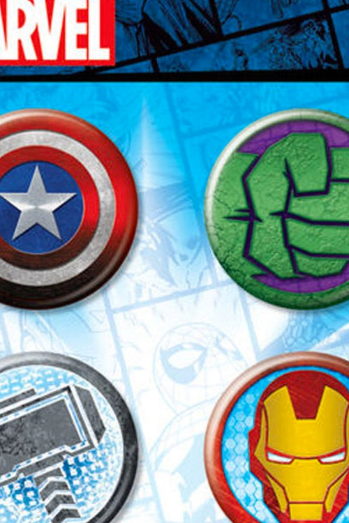 Marvel Comics Four Avengers Button Setmain product image