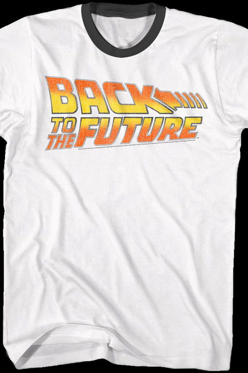 Back To The Future Ringer Shirt. Men's Ringer Shirt