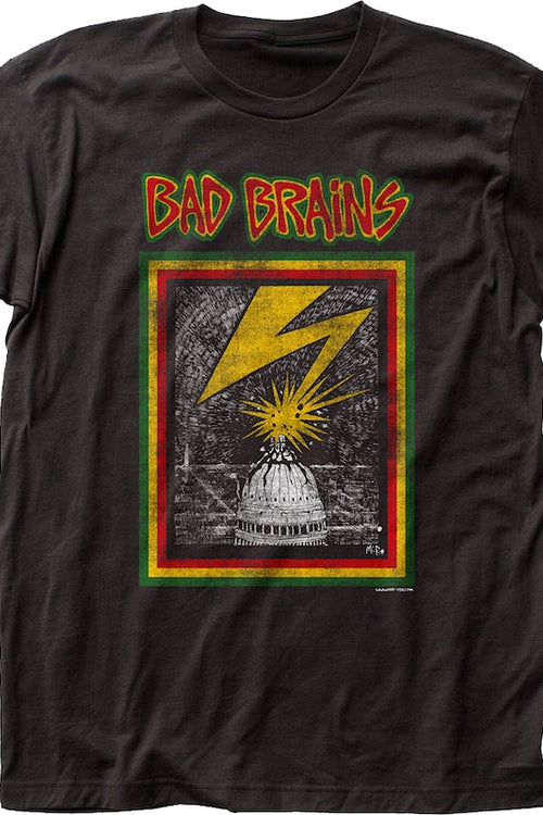 Fashion New Top Tees Tshirts Official Bad Brains Distressed