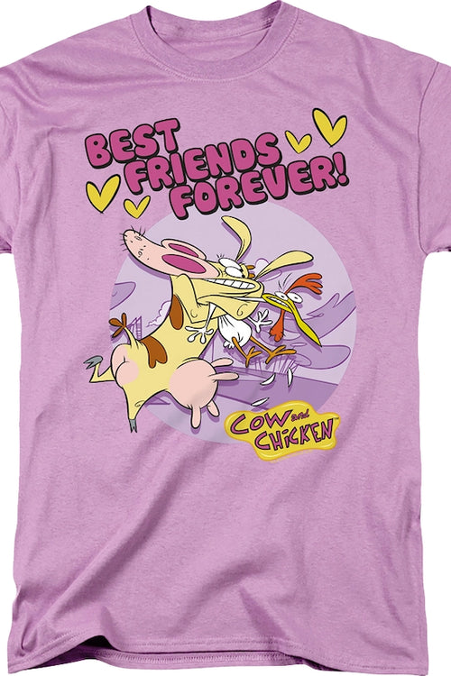 Best Friends Forever Cow and Chicken T-Shirtmain product image