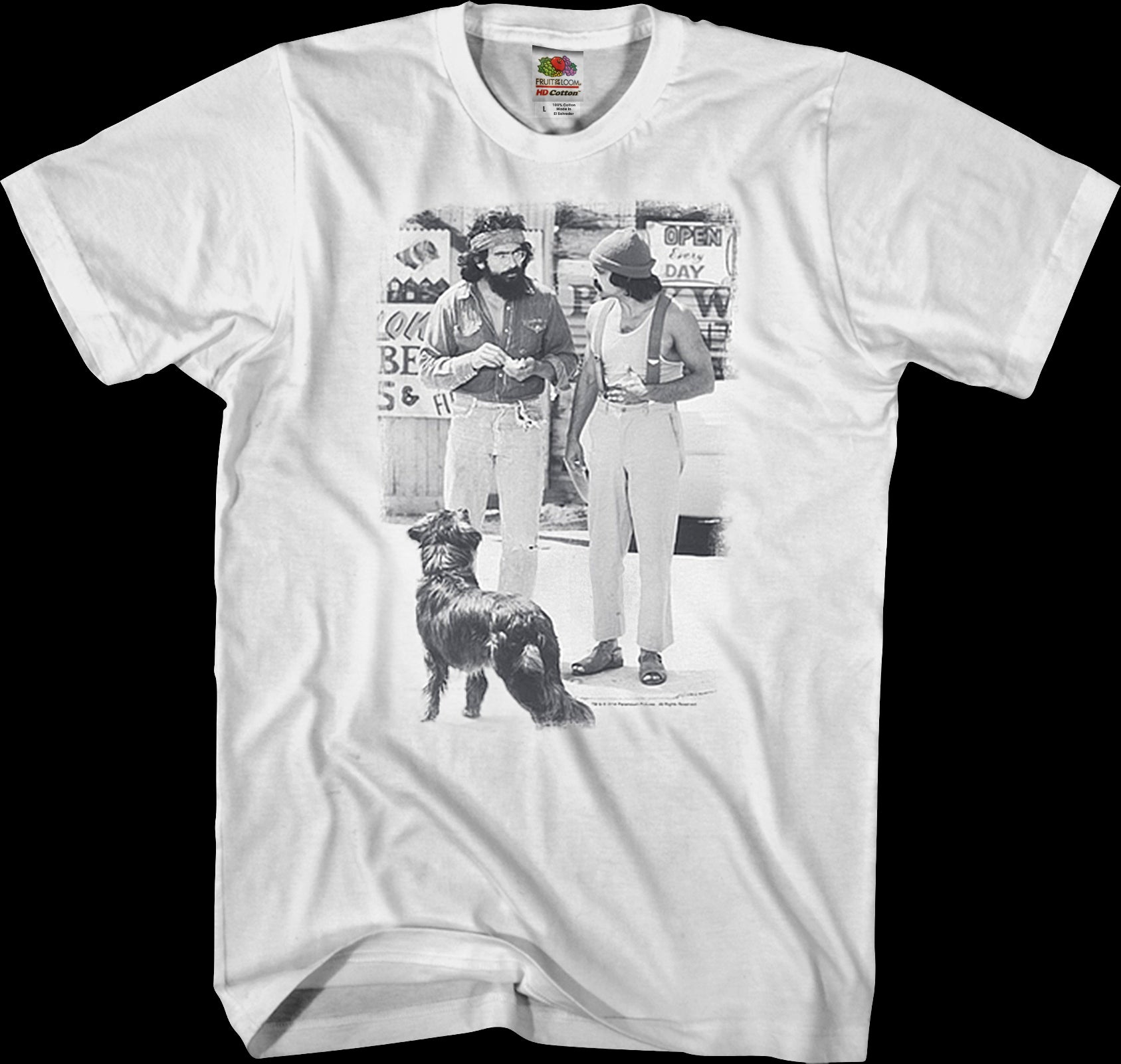 Black And White Up In Smoke Cheech And Chong T-Shirt