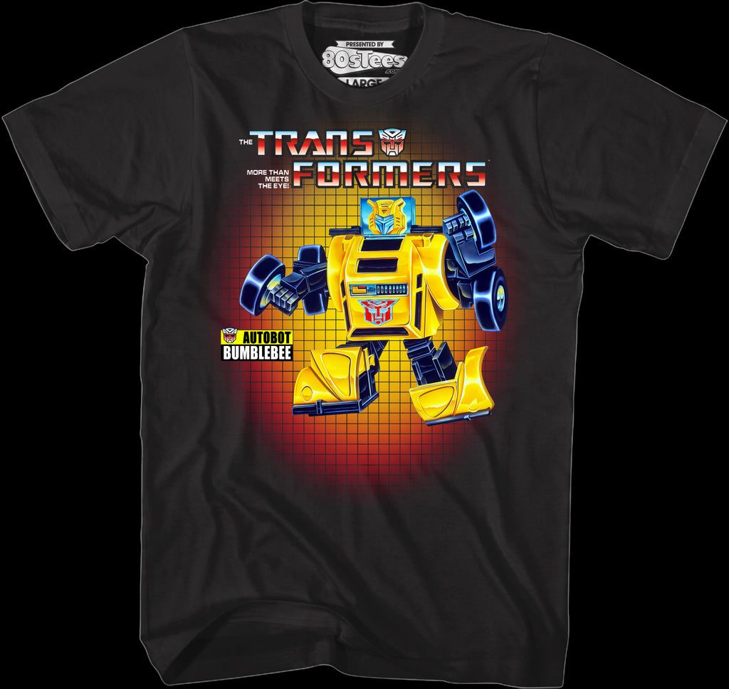 Box Art Bumblebee Transformers T Shirt Transformers Mens T Shirt 0881