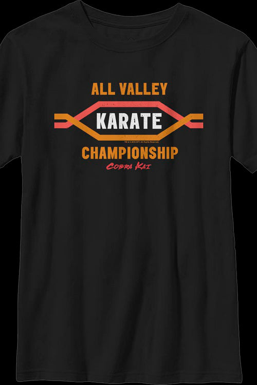 Boys Youth All Valley Karate Championship Cobra Kai Shirtmain product image