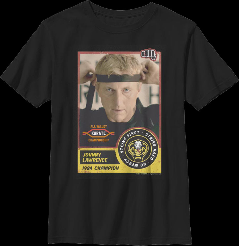 Cobra Kai Johnny Card Short Sleeve Shirt | Action Fiction | T-Shirt