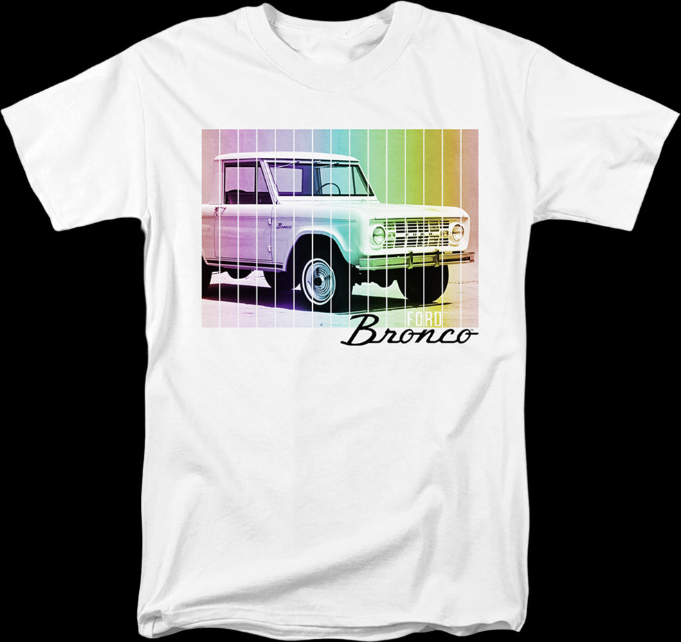 Tee Luv Men's Retro 1970s Ford Bronco Mountain Graphic T-Shirt