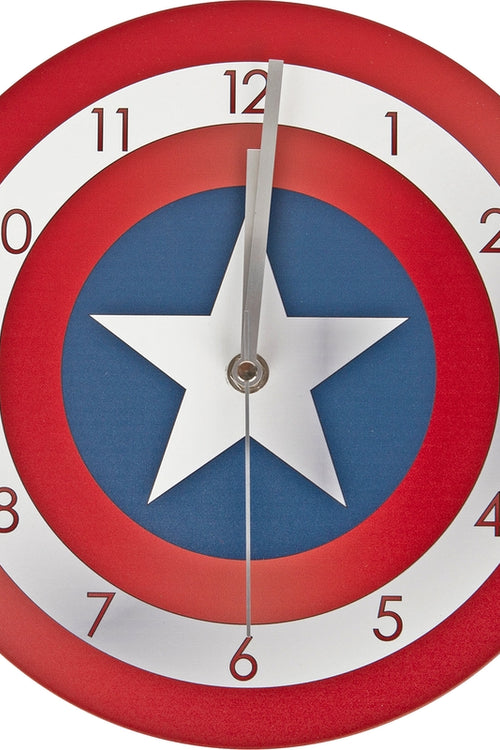 Captain America Shield Marvel Comics Wall Clockmain product image