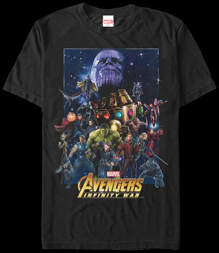 Avengers infinity war t shirt best sale