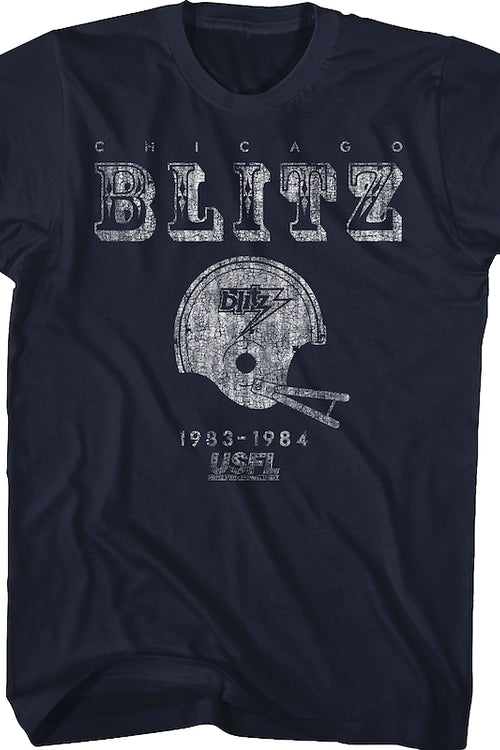 Blue Chicago Blitz USFL T-Shirtmain product image