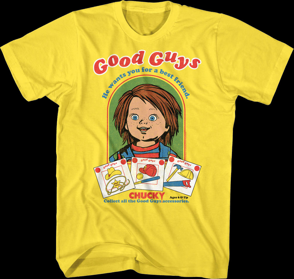 Chucky good guy t shirt on sale