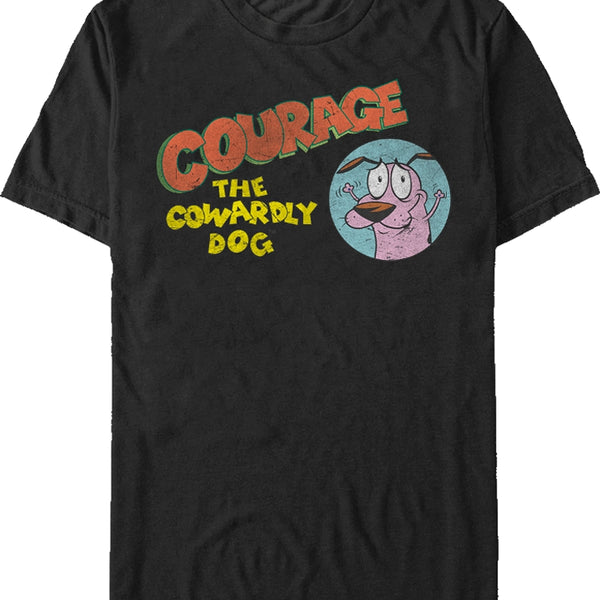 Cartoon Network Courage The Cowardly Dog Logo T-Shirt