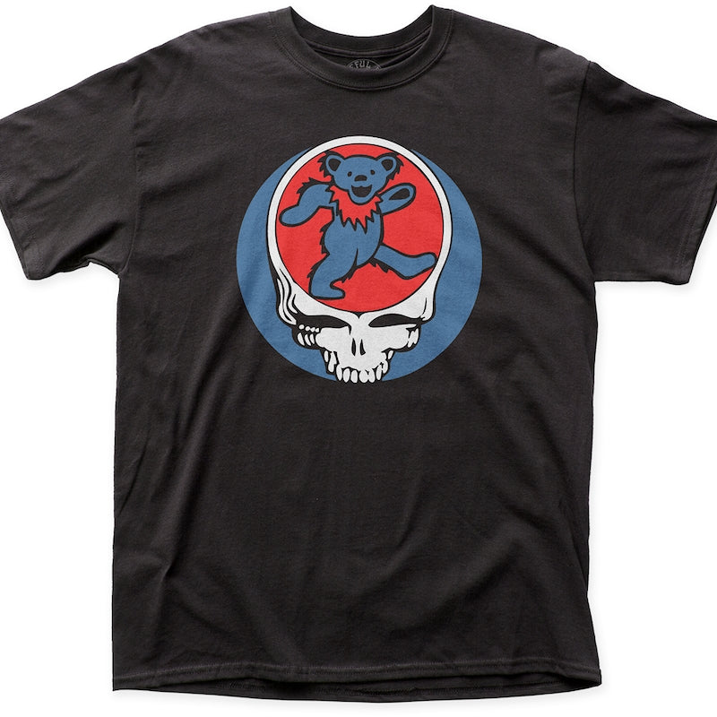Grateful Dead Dancing Bears Black Licensed Graphic T-Shirt - 3XL