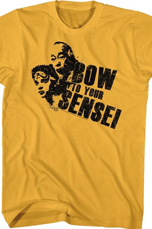 Daniel And Mr. Miyagi Bow To Your Sensei Karate Kid T-Shirtmain product image