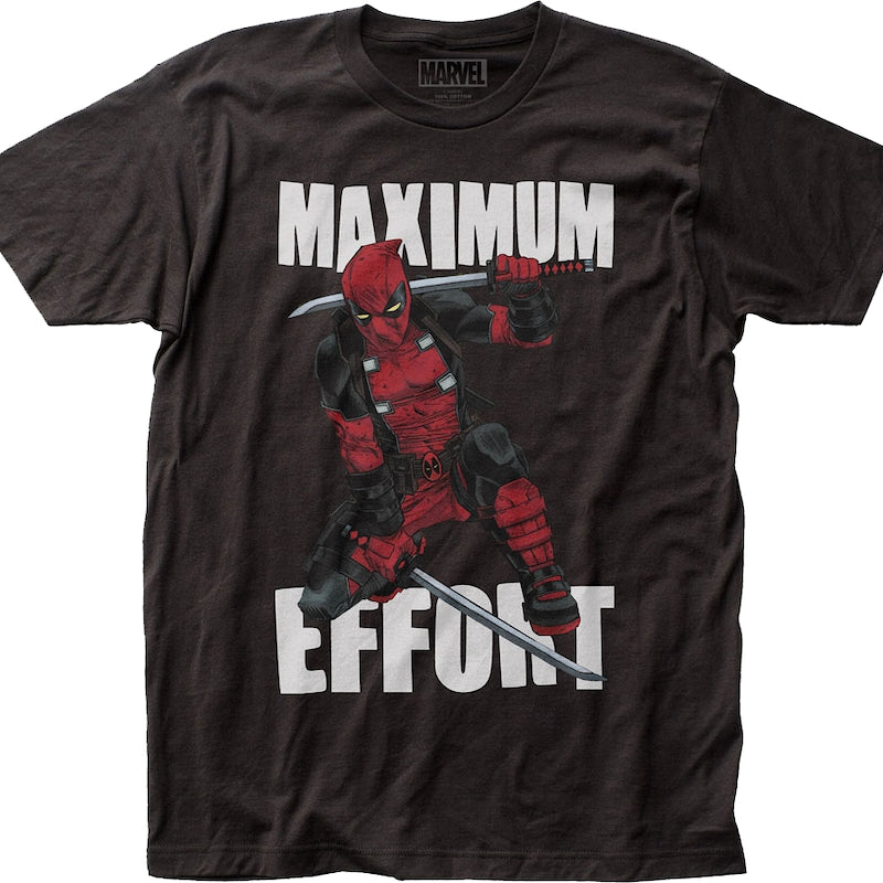 Deadpool Maximum Effort Marvel Comics T-Shirt