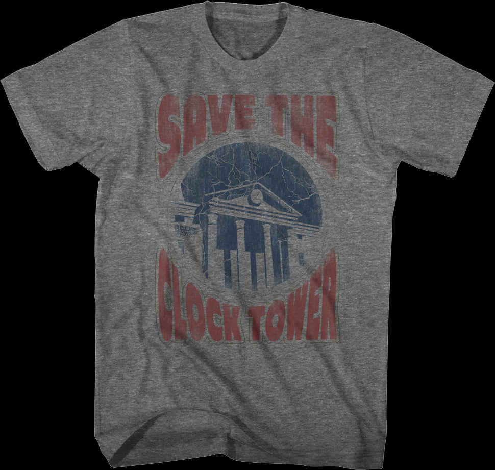 Distressed Save The Clock Tower Back To The Future Shirt