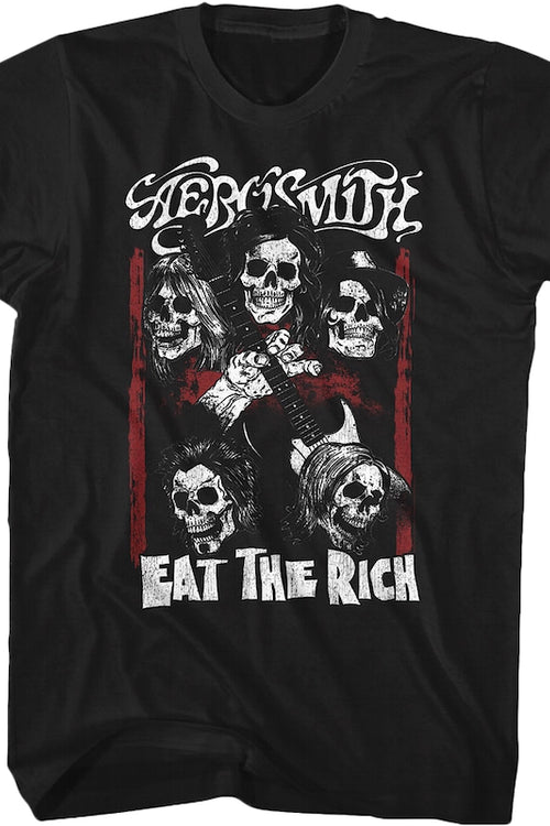 Black Eat The Rich Aerosmith Black T-Shirtmain product image