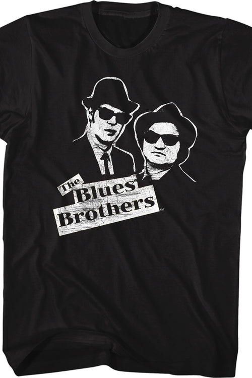 Black Elwood and Jake Sketch Blues Brothers T-Shirtmain product image