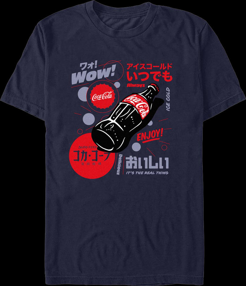 Enjoy Kanji Text Coca-Cola T-Shirt