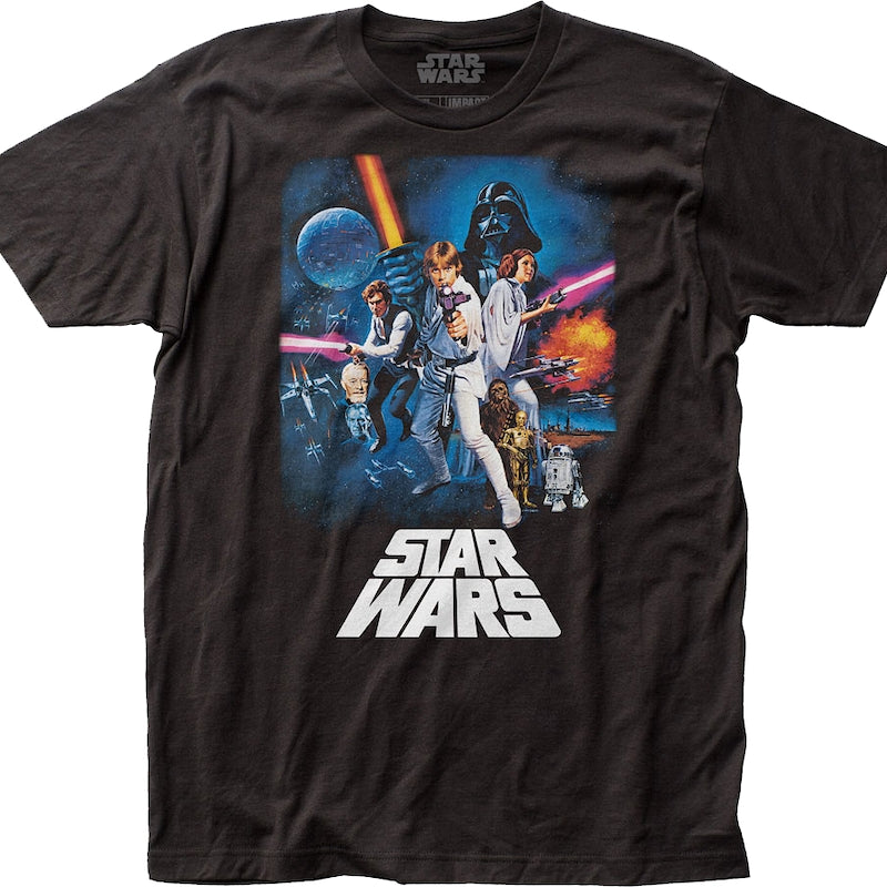 Episode IV A New Hope Poster Star T-Shirt Wars