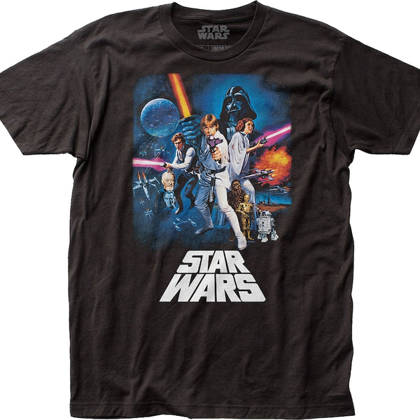 Episode Iv A New Hope Poster Star Wars T-shirt