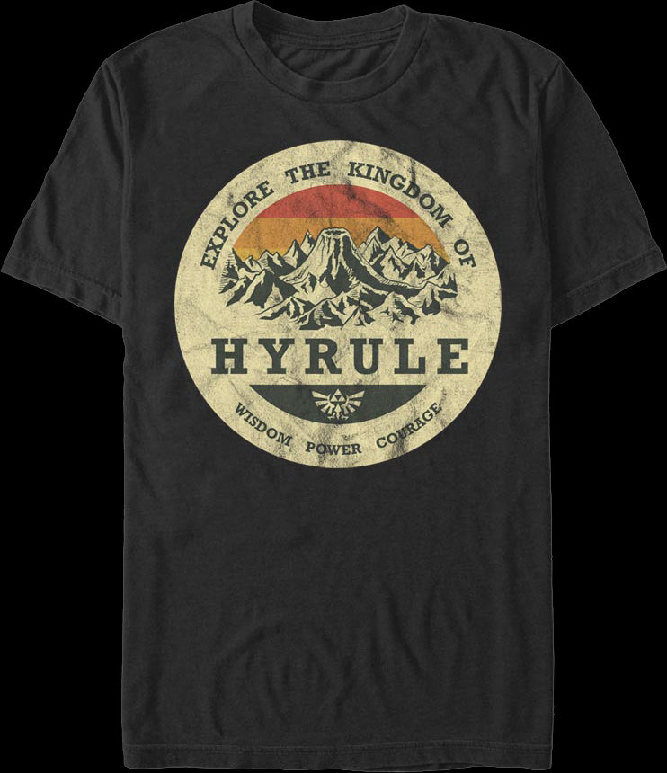 Explore the Kingdom of Hyrule Legend of Zelda T-Shirt