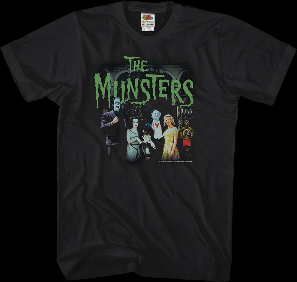 Family Portrait Munsters T-Shirt: The Munsters Mens T-Shirt