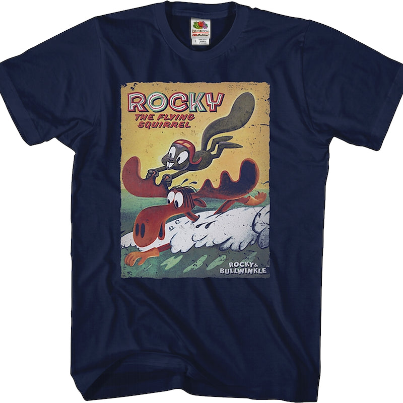 Flying Squirrel Rocky and Bullwinkle T-Shirt