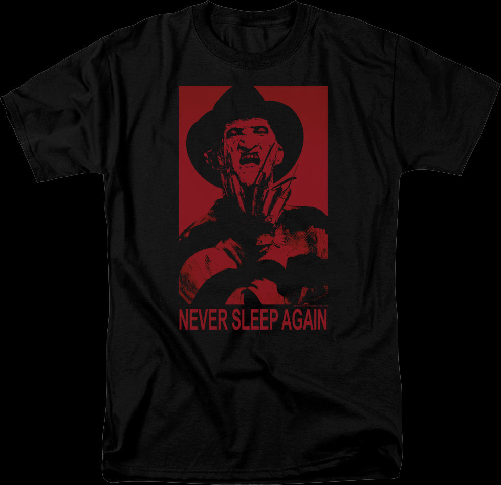 Men's Black Freddy Krueger Never Sleep Again T-shirt-3xl : Target